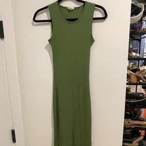 Long Green Tight Dress